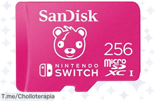 Aprovecha el chollazo de la SanDisk 256GB para Nintendo Switch y guarda todos tus juegos favoritos a una velocidad increíble, ¡compra ya antes que se agote!