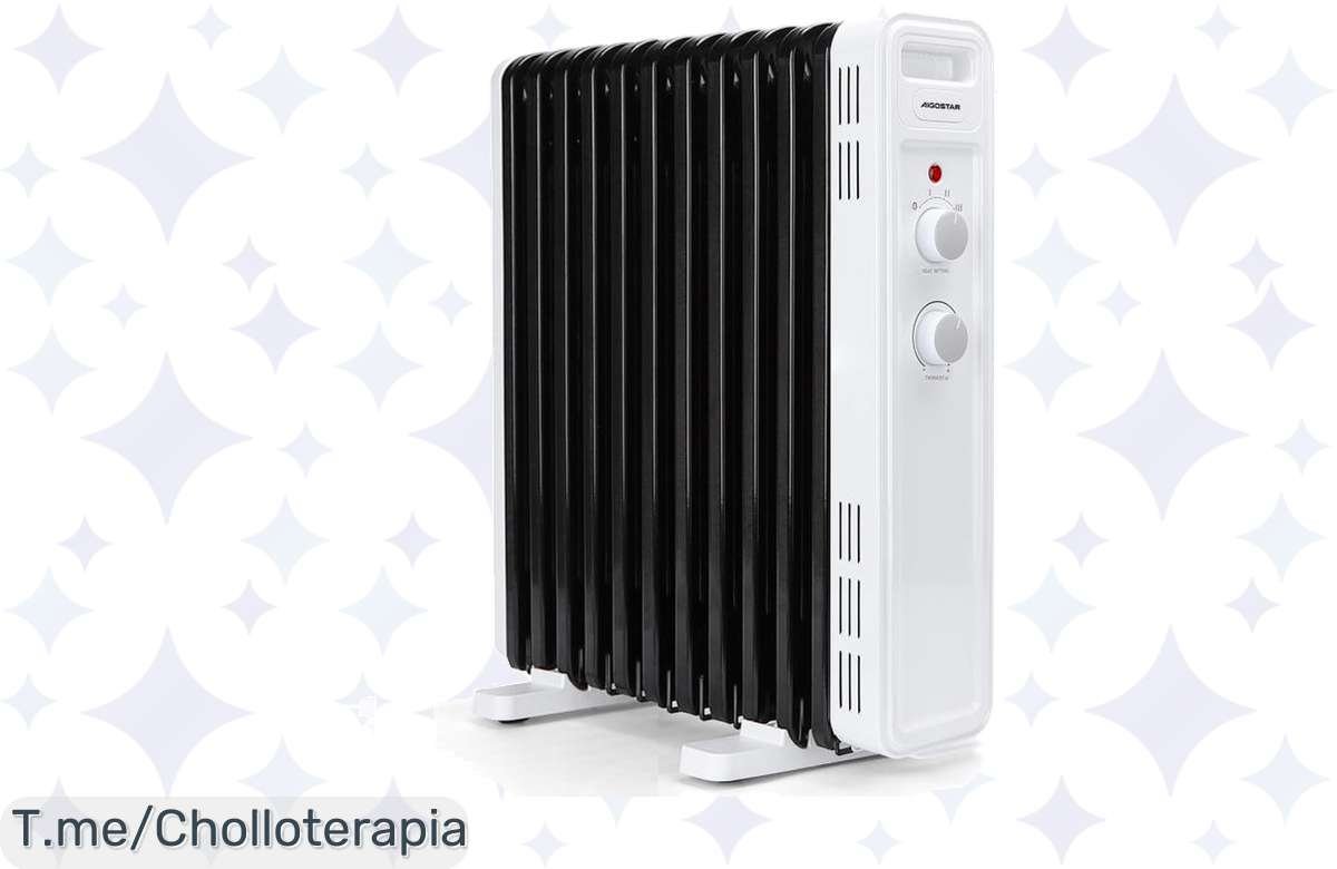 Aprovecha el ofertón del AIGOSTAR Calefactor Bajo Consumo: 3 niveles y termostato ajustable te brindan calor acogedor y ahorro brutal. ¡Compra ya antes de que se acabe!