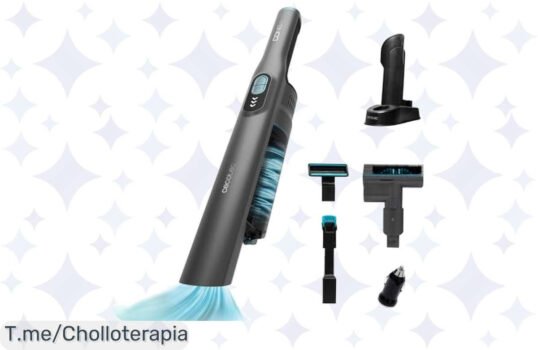 Aprovecha el super chollo: Aspiradora de Mano Cecotec Conga Rockstar Micro+ Clean&Car con potencia brutal y 40 min de autonomía, ¡compra ya antes que se agote!