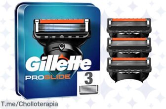 Aprovecha el super chollo de Gillette ProGlide y descubre afeitados ultra limpios con cuchillas que duran un mes ¡Hazte ya con tu pack de 3 antes de que se agote!