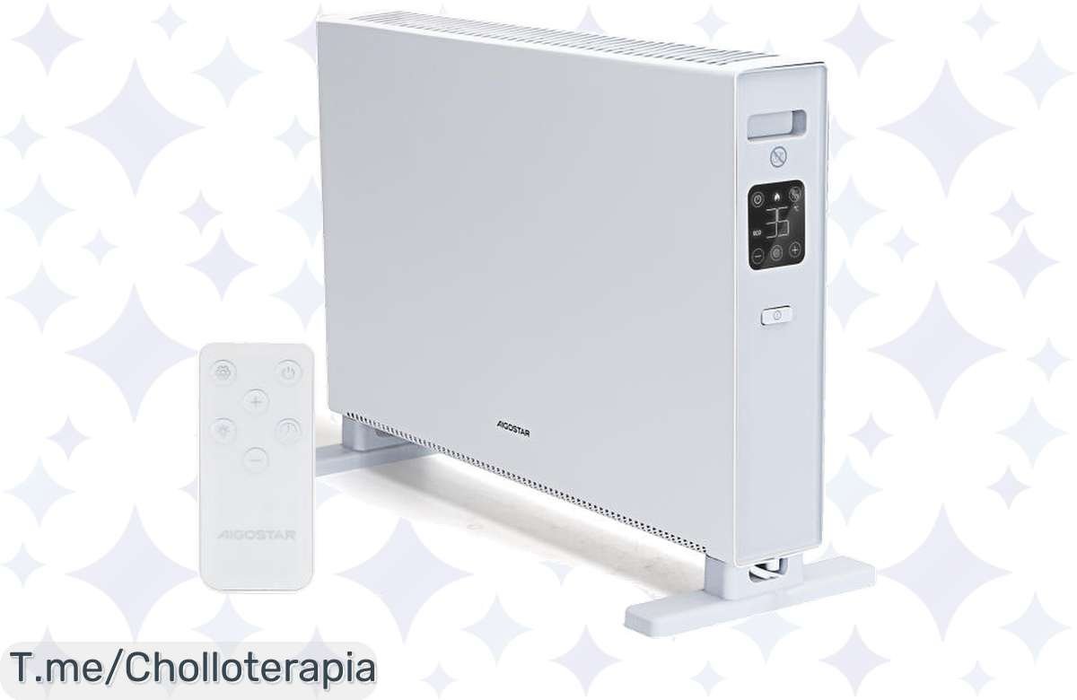 Aprovecha el super chollo de invierno: AIGOSTAR Convector Eléctrico con control fácil y calor instantáneo. No te quedes sin él, ¡compra ya antes que se agote!