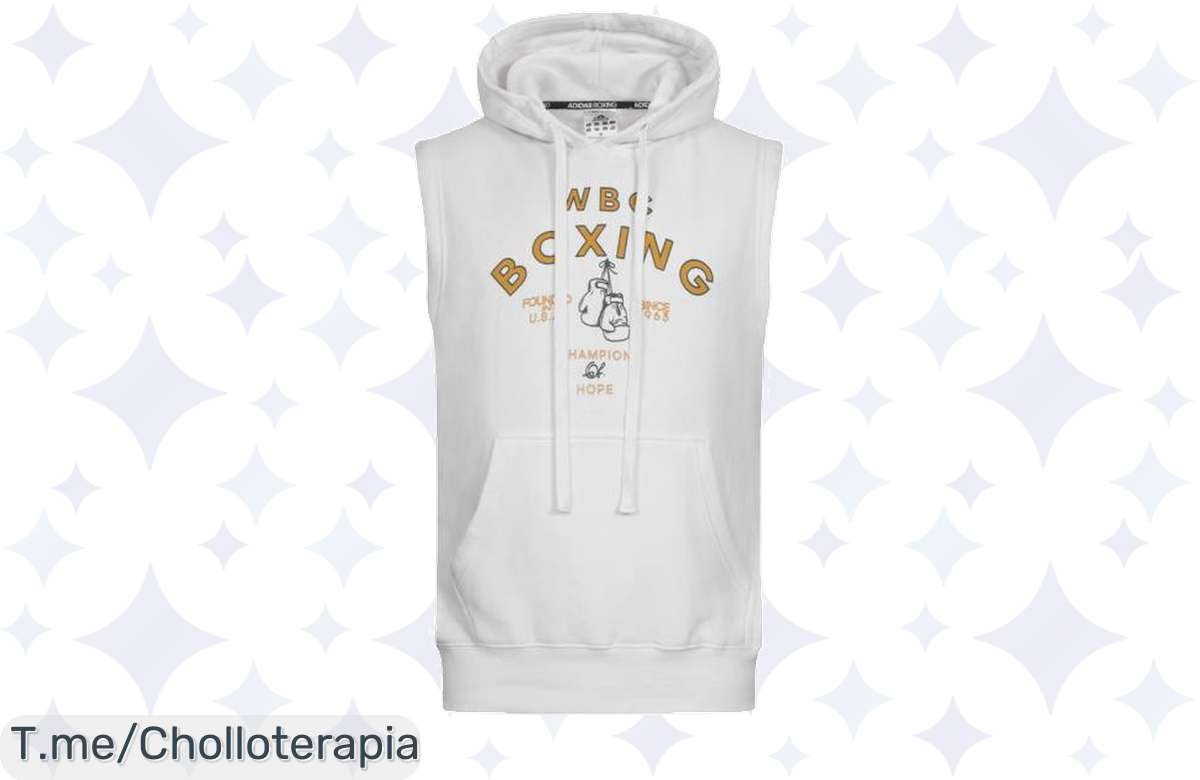 ¡Aprovecha el super chollo de la sudadera sin mangas Adidas Boxeo WBC y entrena con estilo! Frescura única para tus entrenamientos, ¡compra ya antes que se acaben!
