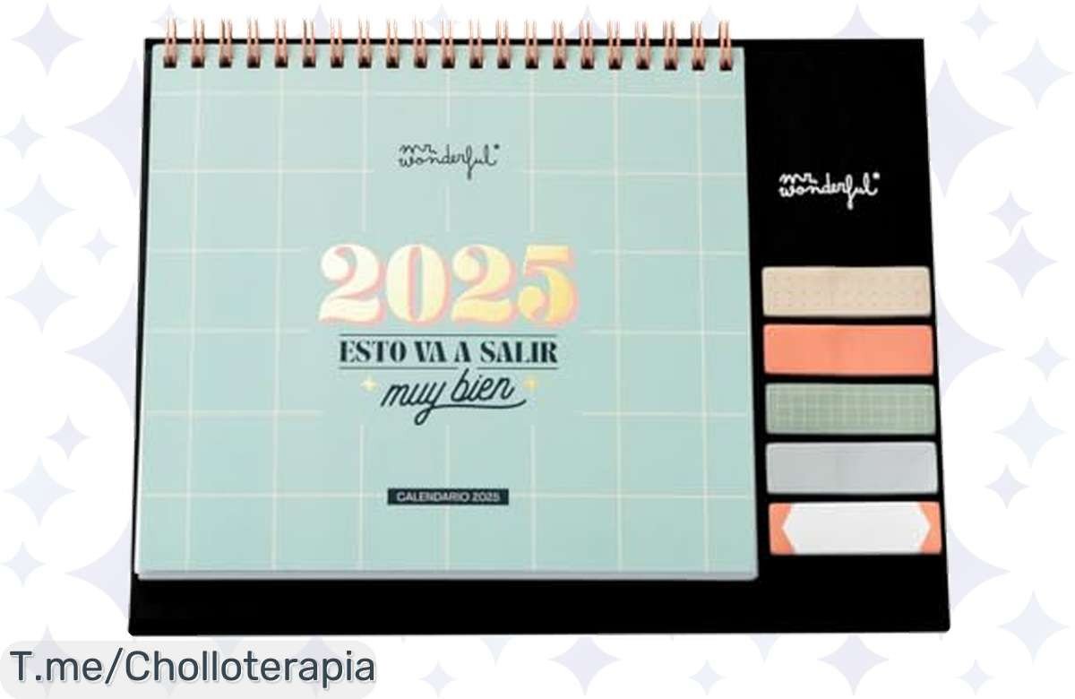 Atrapa el 2025 con el Calendario Mr. Wonderful, un super chollo que transforma tu espacio y viene con pegatinas ¡No te lo pierdas, la oferta es limitada!