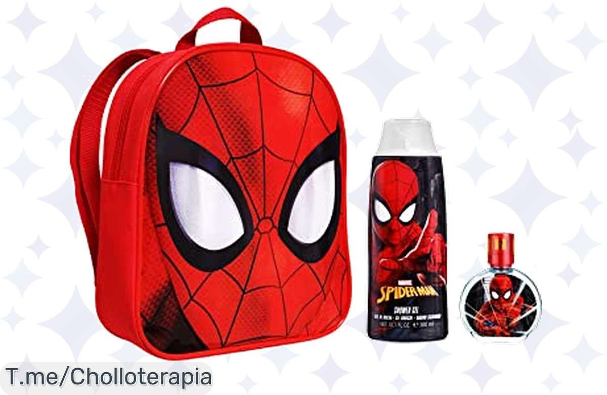 Atrapa el combo Spiderman: mochila super chula y gel divertido a precio loco, ¡sonrisas garantizadas! No dejes pasar este ofertón limitado, cómpralo ya antes de que se agote.