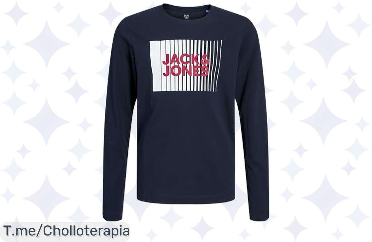 Atrapa el estilo danés con la camiseta JACK & JONES para niño, comodidad y frescura en un chollo increíble, ¡apréndelo antes de que se agote esta oferta única!