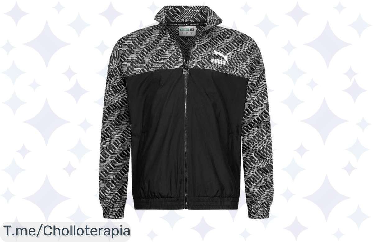 Atrapa el estilo más cool con la PUMA T7 Track Chaqueta, suave y cómoda para brillar en cualquier lugar. ¡No dejes pasar este ofertón único, solo por tiempo limitado!
