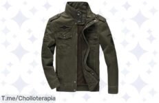 Atrapa el estilo que siempre deseaste con nuestra chaqueta bomber militar, diseño espectacular y comodidad inigualable ¡Aprovecha este ofertón único antes de que se acabe!