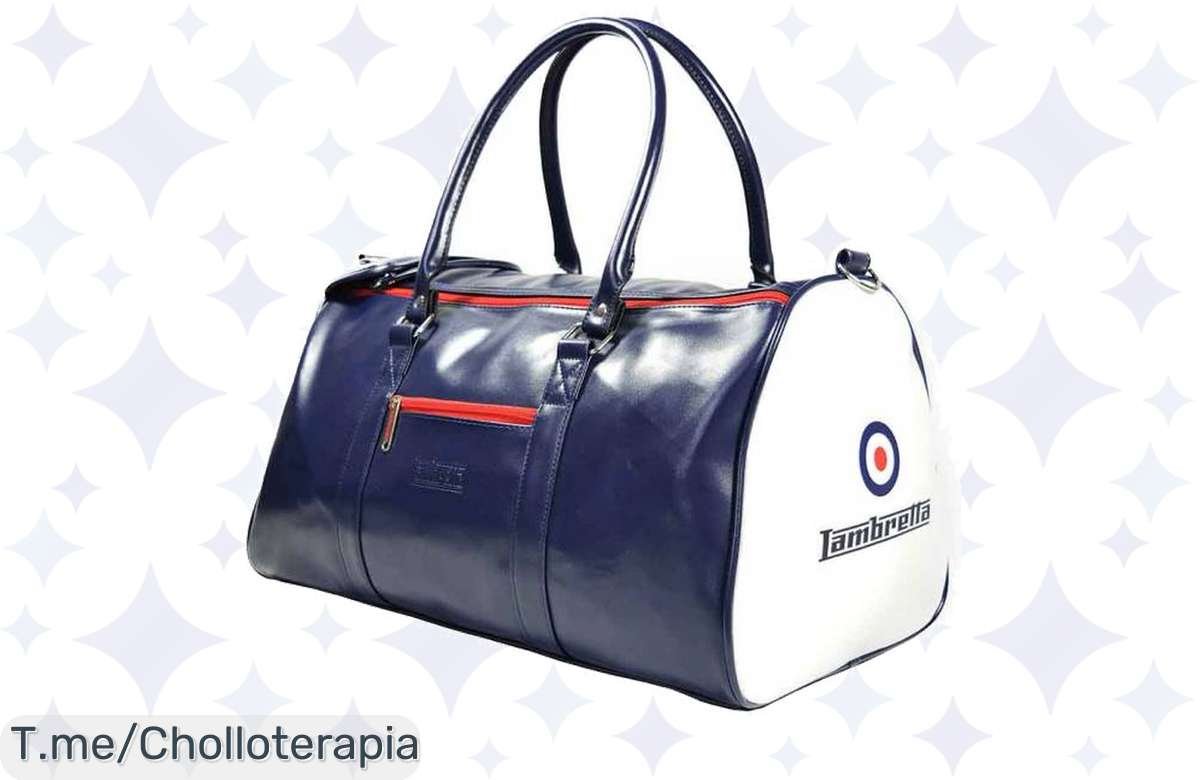 Atrapa el estilo retro con la Lambretta Retro Sports Large Bag, un super chollo que te hará brillar. Esta oferta única no durará, ¡compra ya y transforma tu look!
