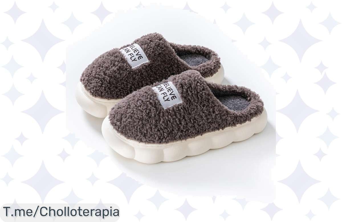 Atrapa el invierno con zapatillas antideslizantes de plush, super chollo que no puedes dejar escapar. ¡Confort y calidad en tus pies solo por hoy! ¡Compra ya antes de que se agoten!