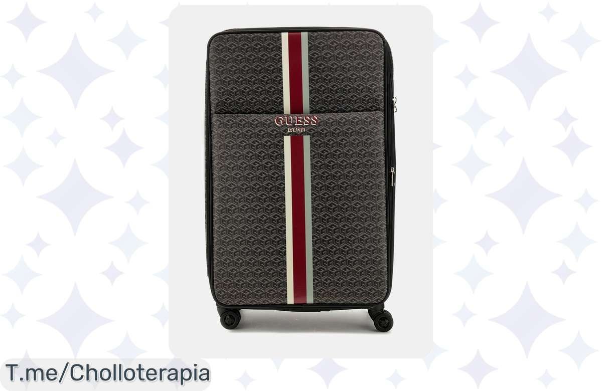 Atrapa el ofertón del día con el Trolley Vikky de Guess, elegancia que llama la atención y estilo inigualable. ¡No esperes más, esta ganga se va volando!