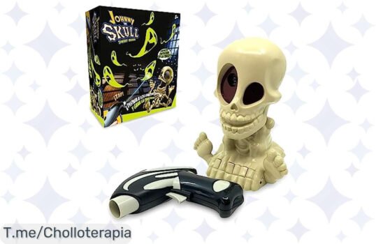 Atrapa fantasmas con Johnny Calavera, el juguete que ilumina tus noches Diversión garantizada y emociones únicas a un precio loco ¡No dejes escapar este ofertón limitado!