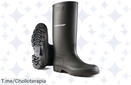 Atrapa la lluvia con las botas de agua Dunlop a un precio loco, cómodas y resistentes para tus aventuras ¡No te pierdas este ofertón limitado!