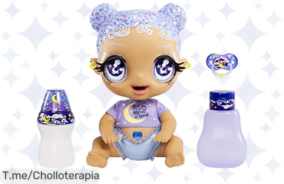 Atrapa la magia del juego con Glitter Babyz, tu muñeca que brilla y cambia de color a un precio loco, no te pierdas este ofertón y compra ya antes de que se acaben.