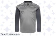 Atrapa tu estilo con la chaqueta PUMA teamCUP Training 1-4 Zip, un ofertón único que te brinda comodidad y libertad ¡No dejes pasar este super chollo limitado!