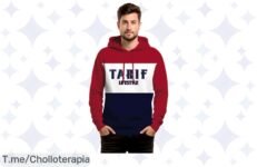 Atrapa tu estilo con la sudadera Tarifa: comodidad y abrigo en 3 colores irresistibles a un precio loco ¡No pierdas este ofertón, actúa ya y deslumbra!