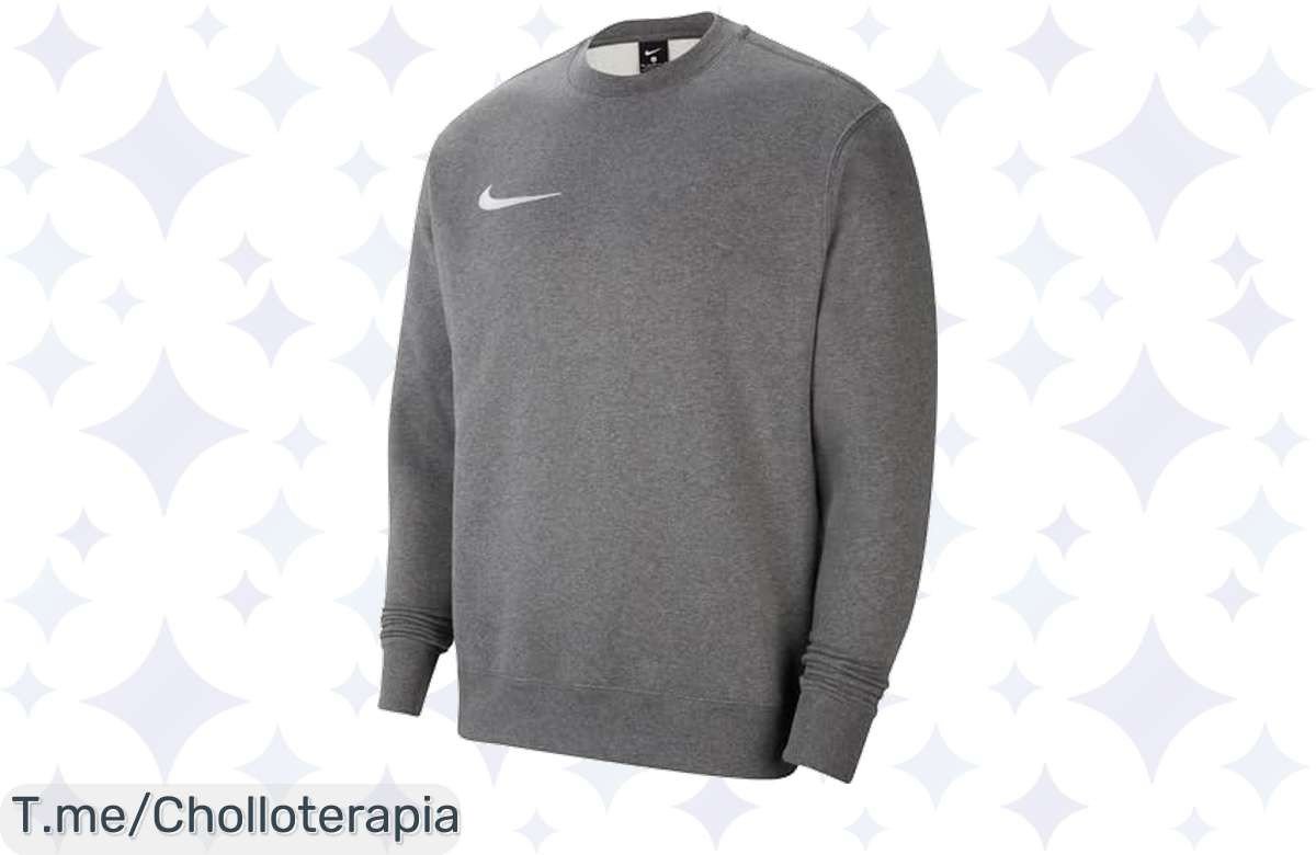 Atrévete a lucir increíble con la sudadera Nike, tejido que respira y ajuste perfecto por un super chollo. ¡No dejes pasar esta oferta única, compra ahora!