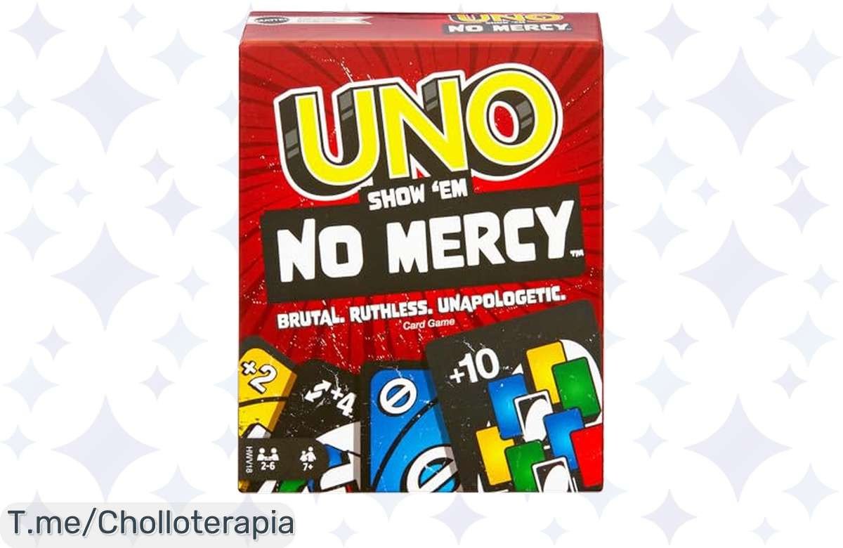 Atrévete a vivir la emoción del juego con UNO No Mercy: cartas despiadadas y pura adrenalina en cada ronda. ¡Consigue este super chollo antes de que se acabe!