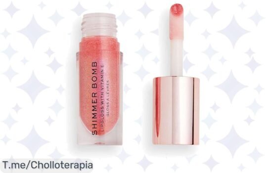 Brilla como nunca con el brillo de labios Revolution Shimmer Bomb Gloss, ¡super chollo para deslumbrar! Aprovecha este ofertón antes que se agote y hazte notar hoy mismo