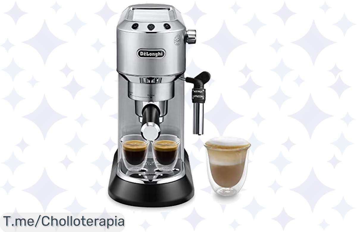 Cafetera De’Longhi Dedica a precio loco: Espresso perfecto en 35 segundos y espuma deliciosa ¡No dejes pasar este ofertón, compra ahora antes que se acabe!