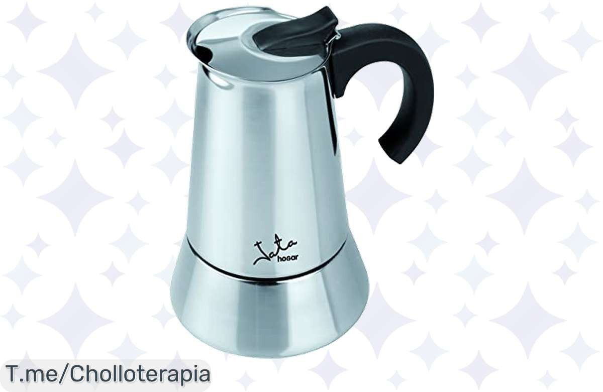 Cafetera Italiana de inducción: 6 tazas de café delicioso en un diseño elegante, ¡super chollo! Aprovecha este ofertón antes que se agote y disfruta cada sorbo.