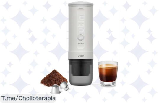 Cafetera portátil Outin Nano: espresso en minutos, super ligera y batería para 200 disparos ¡No dejes pasar este ofertón único y transforma tus aventuras en experiencias inolvidables!