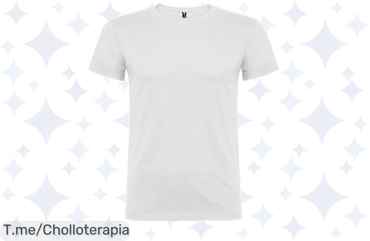 Camiseta básica de hombre en algodón 100% a precio loco, comodidad y frescura garantizadas. ¡No te pierdas este ofertón único, actualiza tu armario ya!