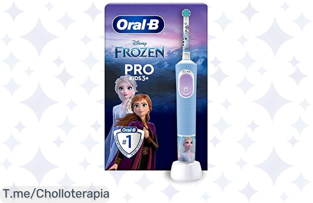 Cepillo de dientes eléctrico Frozen: limpieza divertida con cabezal suave, ¡ofertón nunca visto para que cuidar su sonrisa sea una aventura! Compra ahora antes de que se agote.