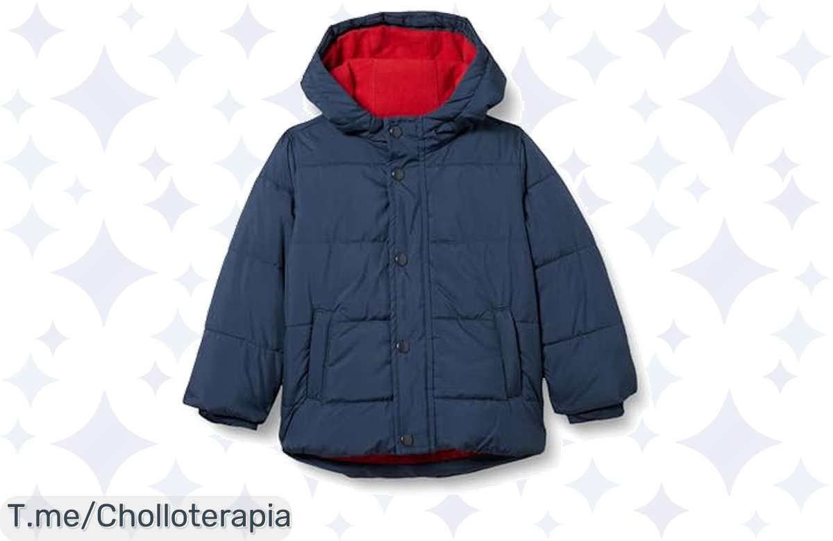 Chaqueta Amazon Essentials para niño a precio loco: ajuste cómodo y estilo oversized que mantendrá a tu pequeño abrigado en sus aventuras. ¡Aprovecha este ofertón antes de que se agote!