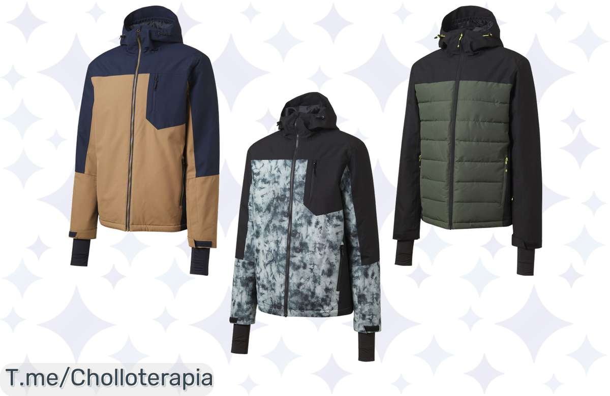 Chaqueta de esquí impermeable y transpirable en colores chulísimos a un precio loco, ¡aprovecha este ofertón único y disfruta la nieve como nunca! Compra ya antes de que se acabe.