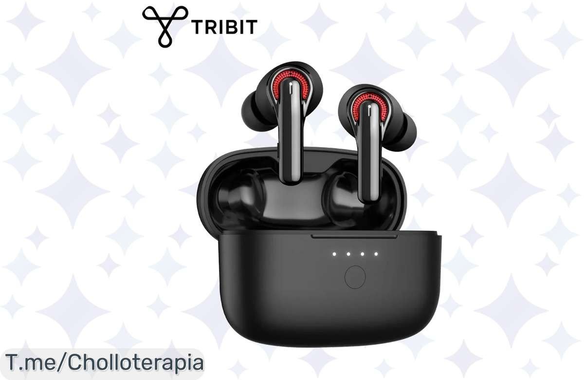 Chollazo del año: Auriculares Tribit FlyBuds C1 con Bluetooth 5.2 y 50 horas de música sin parar, sonido increíble y llamadas claras. Oferta limitada, ¡compra ya!
