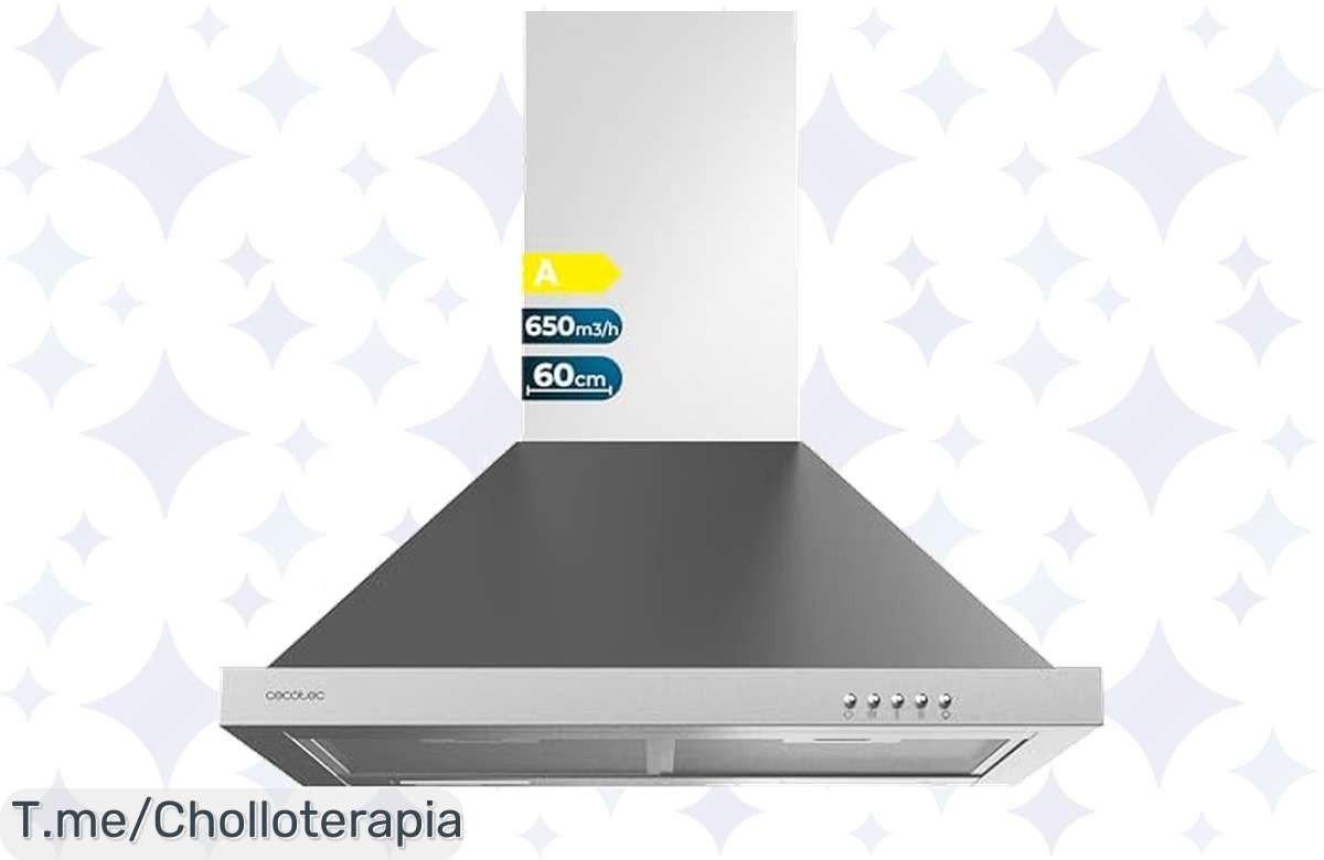 Chollazo del año: Campana Extractora Cecotec Bolero Flux PM 606500 con poder de succión brutal y diseño inoxidable. ¡Consigue la tuya ya antes que se agote!