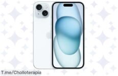 Chollazo del año: Lleva el iPhone 15 con pantalla OLED Super Retina y chip A16 Bionic a un precio loco Oportunidad única, ¡compra ya antes de que se agote!