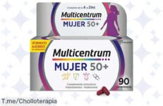 Chollazo del año: Multicentrum Mujer 50+ con 13 vitaminas y 11 minerales que cuidan tu salud ¡Aprovecha este ofertón limitado y renueva tu bienestar hoy mismo!