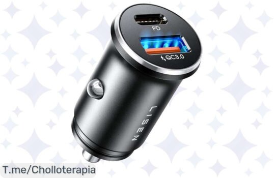 Chollazo imperdible en cargador de coche carga rápida USB C y USB A, disfruta de una experiencia ultrarrápida a un precio loco ¡Compra ya antes que se agote!