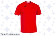 ¡Chollazo increíble! Camiseta deportiva Joma coral flúor que transpira y seca rápido, perfecta para cualquier deporte ¡Aprovecha esta oferta única y actúa ya, stock limitado!