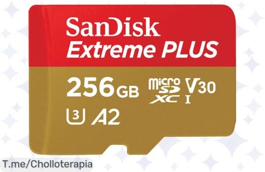 Chollazo increíble en Tarjeta Micro SDXC SanDisk Extreme® PLUS de 256 GB, velocidad alucinante para tus recuerdos, solo por tiempo limitado, ¡compra ahora y no te lo pierdas!