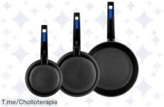 Cocina como un chef con el super chollo de sartenes Monix: 3 sartenes antiadherentes que no se pegan Aprovecha este ofertón antes de que desaparezca, ¡actúa ya!
