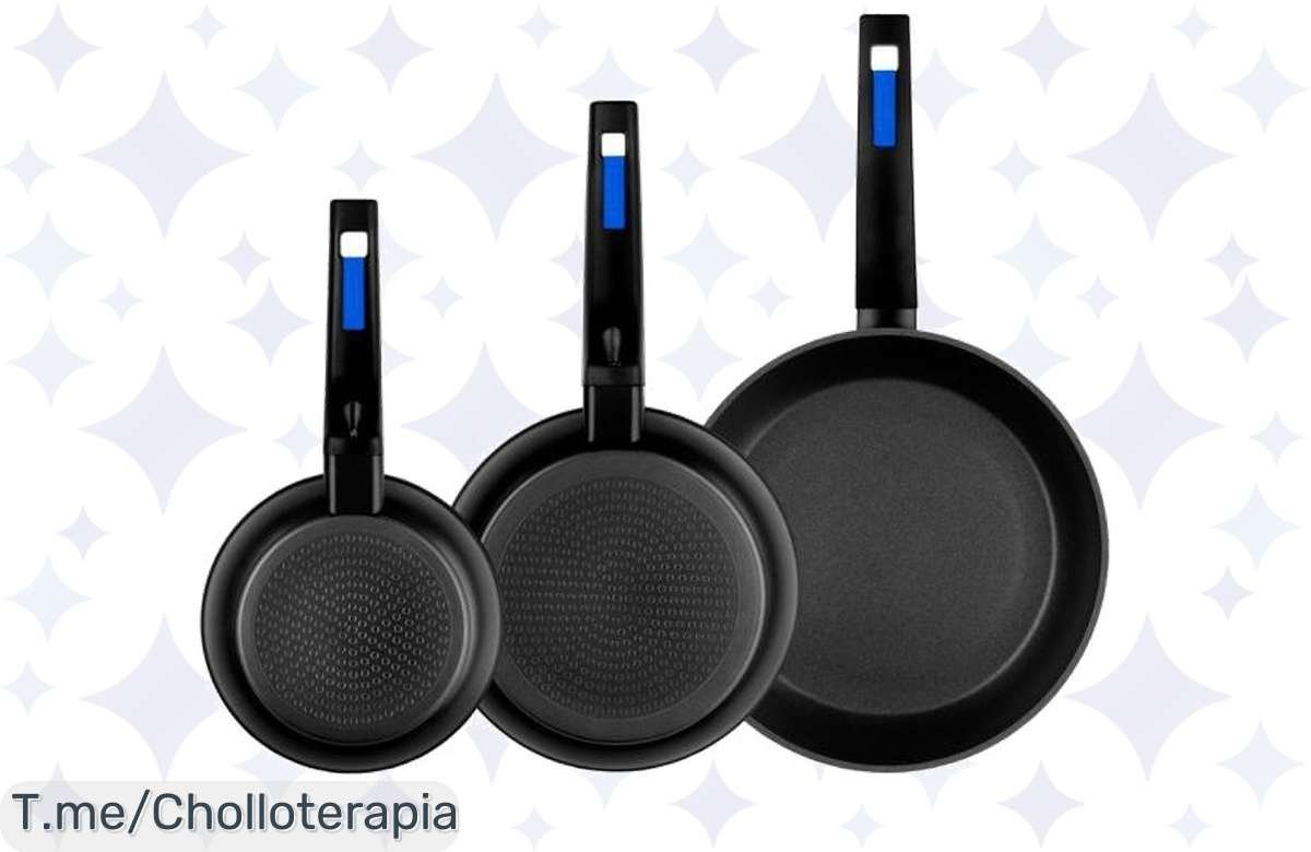 Cocina como un chef con el super chollo de sartenes Monix: 3 sartenes antiadherentes que no se pegan. Aprovecha este ofertón antes de que desaparezca, ¡actúa ya!