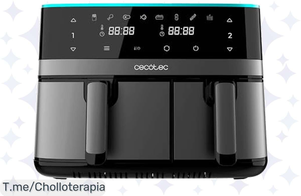 Cocina delicioso y saludable con la freidora Cecofry DuoSize 9000: doble cestillo, gran capacidad y un ofertón exclusivo que no puedes dejar pasar. ¡Aprovecha el precio loco ahora mismo!