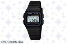 Consigue el Casio F-91W-1CR, un reloj digital amado con correa ultra cómoda a un precio loco Oferta limitada, no dejes escapar este chollo y adquiere el tuyo ya mismo