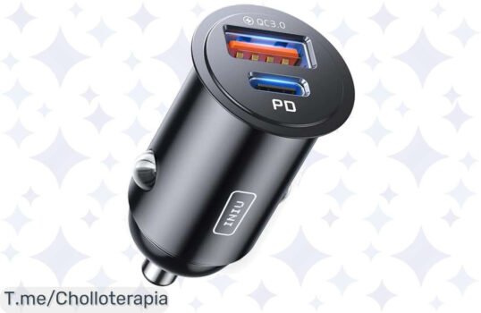 Consigue el cargador de coche INIU con carga rápida de 60W, super chollo a un precio loco ¡Únete y usa el cupón antes que se acabe este ofertón único!