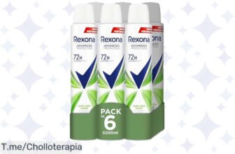 Consigue el chollazo del año con Rexona Advanced Protection, frescura por 72 horas y tecnología Movementsense, ¡no dejes pasar este ofertón limitado!