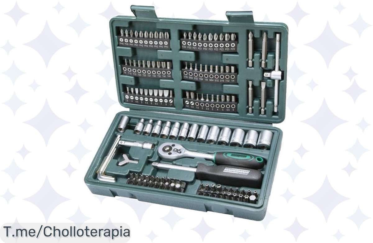 Consigue el maletín de herramientas Mannesmann M29166 con 130 piezas a un precio loco, calidad inigualable y ahorra tiempo. ¡Aprovecha este ofertón antes de que se agoten!