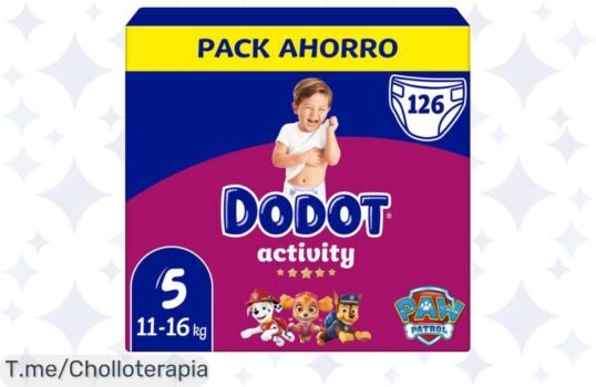 Consigue el super chollo de pañales Dodot Activity Pack, confort y diseño de Patrulla Canina para tu bebé, ¡aprovecha este ofertón antes de que se acabe!