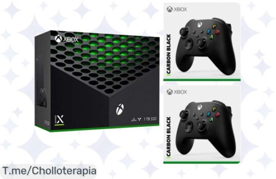 Consigue la Consola Xbox Series X 1TB con segundo mando inalámbrico a un precio loco, disfruta de tus juegos en alta resolución ¡y aprovecha esta oferta limitada ya!