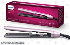 Consigue un cabello de lujo en minutos con la Philips Plancha 5000 a precio loco, alisa el doble de rápido y brilla como nunca ¡Hazte con la tuya antes que se agoten!