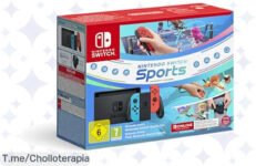 Consíguete la Nintendo Switch Azul-Rojo Neón con Switch Sports y 12 meses de suscripción NSO, ¡un ofertón que no podrás dejar escapar! Corre, es un chollo limitado