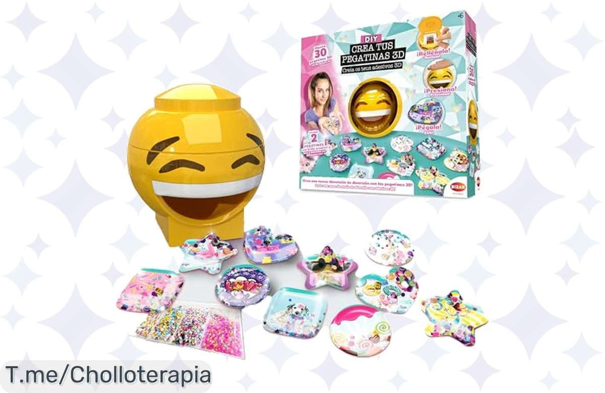 Crea pegatinas 3D únicas con nuestra máquina mágica a un precio loco, disfruta de fondos y gemas brillantes. ¡No te quedes sin tu super chollo, oferta limitada!