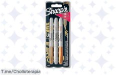 Dale vida a tus proyectos con Sharpie metálicos: ¡tinta de secado rápido y trazos perfectos! Aprovecha el chollo y compra ya tu paquete antes de que se agoten