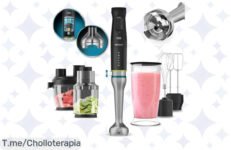 Desata tu chef interno con la Cecotec Batidora de Mano Katana 15 TotalDestroy: ¡Potencia y versatilidad a un precio loco! Aprovecha este super chollo antes que se acabe